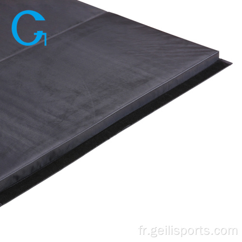 Nouveau style meilleur tapis de gymnastique noir d&#39;exercice épais